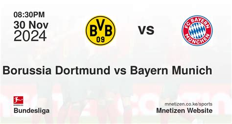 borussia dortmund vs bayern munich